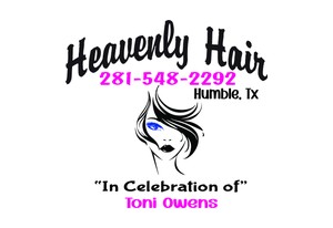Heavenly Hair - In Celebration of Toni Owens logo, Envelopes for Hope sponsor